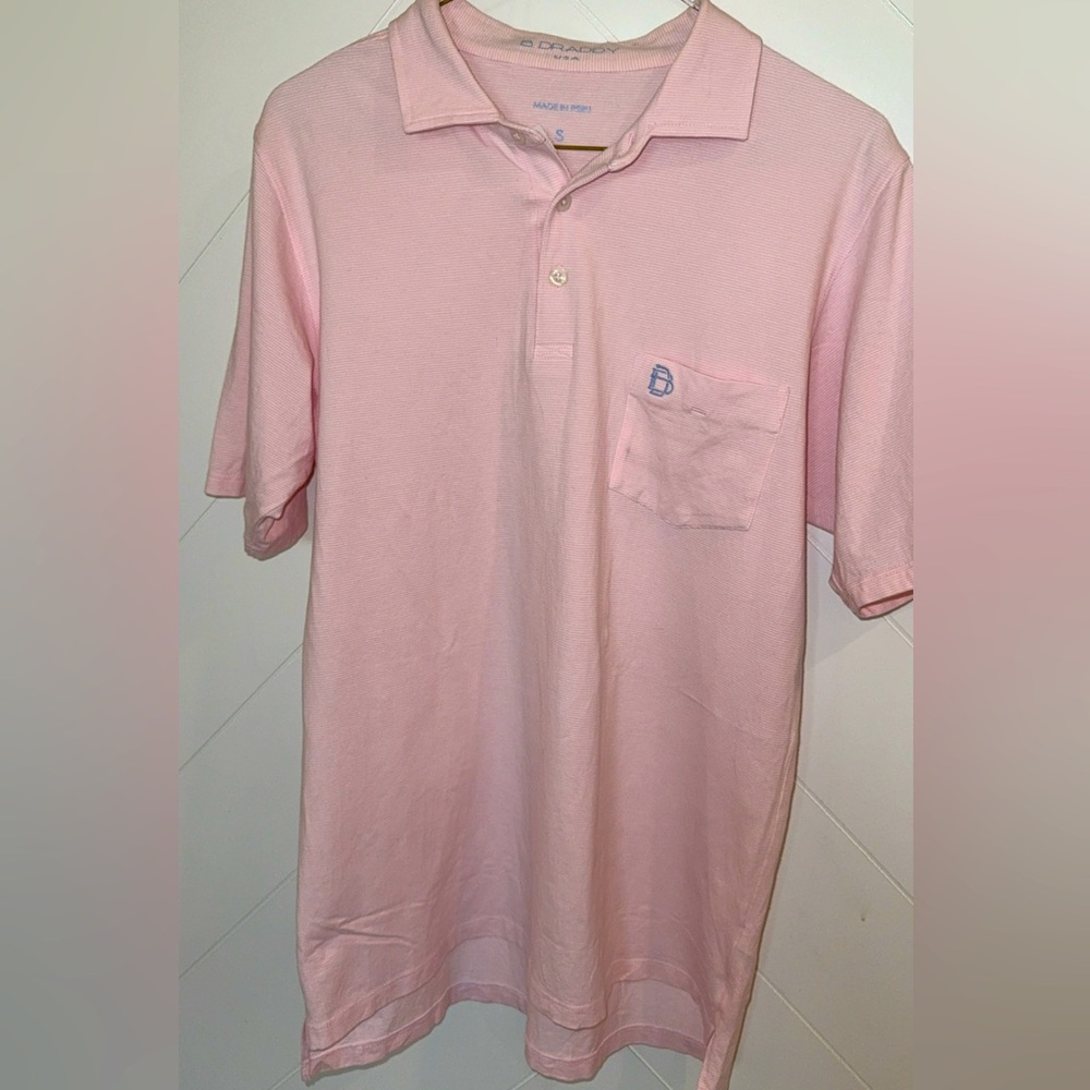 B Draddy Sport light pink polo shirt golf club Nevada Tour small pristine - Picture 8 of 11